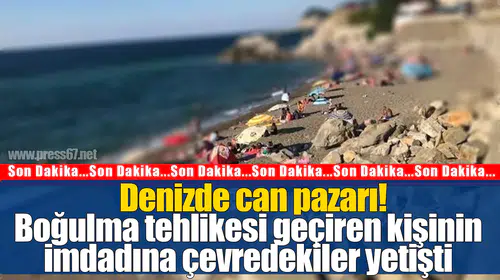Zonguldak'ta denizde zor anlar yaşayan vatandaşın imdadına çevredekiler yetişti