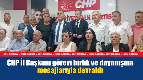 Zonguldak'ta yeni CHP İl Başkanı görevi birlik ve dayanışma mesajlarıyla devraldı
