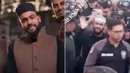 Mersin'de Celal Karatüre'ye Sağlanan Yoğun Polis Koruması Kamuoyunda Tartışma Yarattı