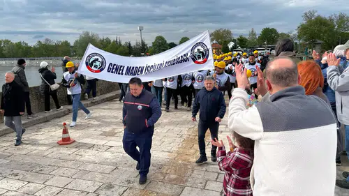 Edirne'de Madenci Rüzgarı: 1 Mayıs Mitingine GMİS Damga Vurdu