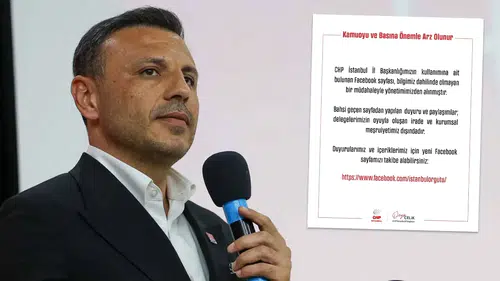 CHP İstanbul İl Başkanlığı'nın Facebook hesabına el konuldu