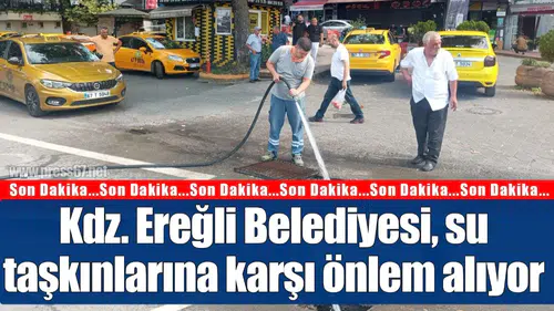 Kdz. Ereğli Belediyesi, su taşkınlarına karşı önlem alıyor