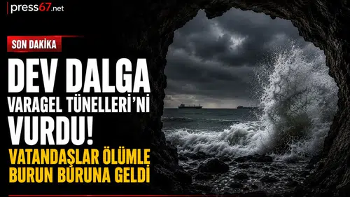 Zonguldak'ta Varagel Tünelleri'ne dalga vurdu, vatandaşlar son anda kurtuldu