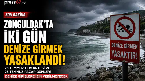 Zonguldak’ta iki gün denize girmek yasaklandı