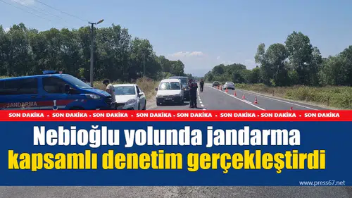 Nebioğlu yolunda jandarma kapsamlı denetim gerçekleştirdi