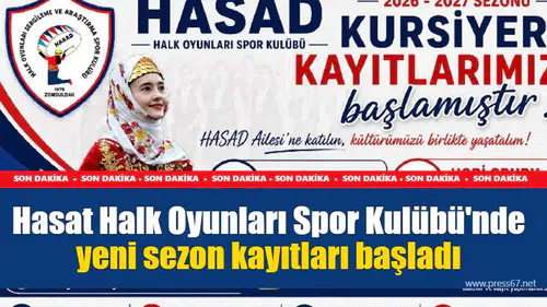 Hasat Halk Oyunları Spor Kulübü'nde yeni sezon kayıtları başladı