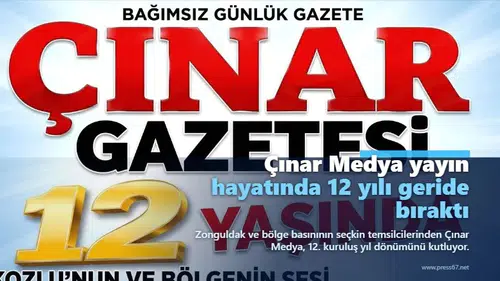 Çınar Medya yayın hayatında 12 yılı geride bıraktı
