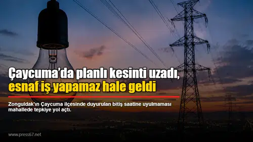 Çaycuma’da planlı kesinti uzadı, esnaf iş yapamaz hale geldi