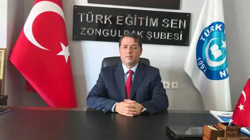 Türk Eğitim-Sen Zonguldak Şubesi'ne Murat Taş başkan seçildi