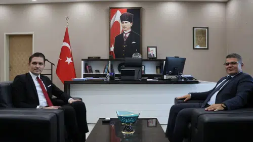 Zonguldak Meteoroloji İl Müdürü Maraşlı'dan Kozlu Kaymakamı Çakır'a ziyaret