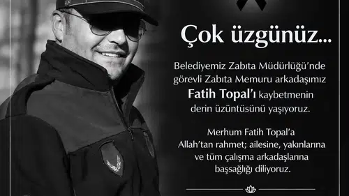 Kozlu Belediyesi Zabıta Amiri Fatih Topal kalp krizinden hayatını kaybetti