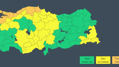 Zonguldak için turuncu kodlu yağış uyarısı