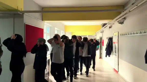 Zonguldak Fen Lisesi'nde afet tatbikatı yapıldı