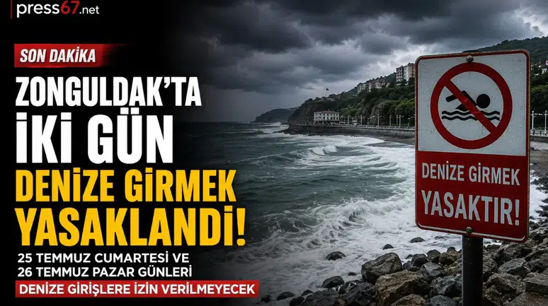 Zonguldak’ta iki gün denize girmek yasaklandı