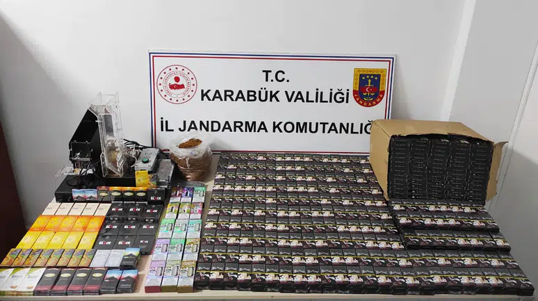 Karabük'te kaçak sigara operasyonu