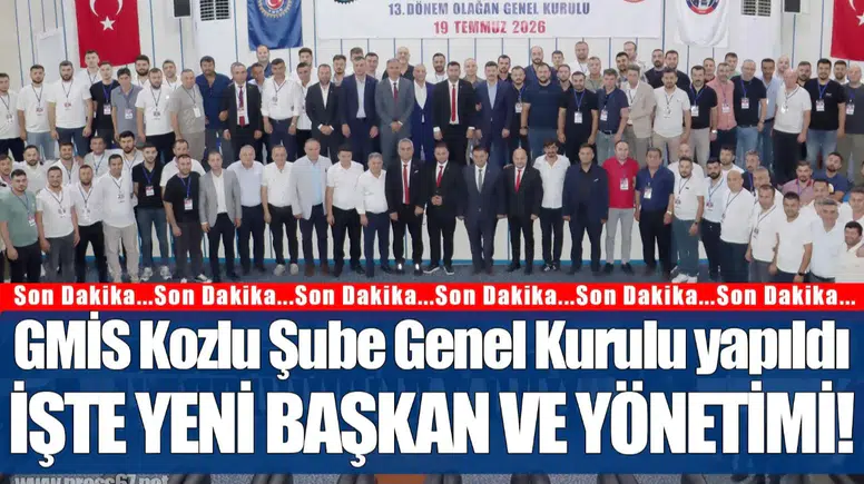 Kozlu'da GMİS Genel Kurulu Gerçekleştirildi