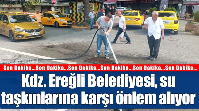 Kdz. Ereğli Belediyesi, su taşkınlarına karşı önlem alıyor