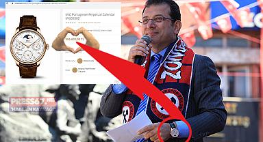 İmamoğlu bileğindeki milyonluk saatle işçi bayramını kutladı!