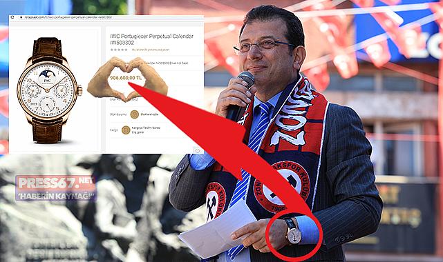 İmamoğlu bileğindeki milyonluk saatle işçi bayramını kutladı!