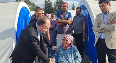 Vali Tutulmaz depremzedelere devletin sıcak elini uzattı!