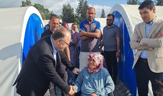 Vali Tutulmaz depremzedelere devletin sıcak elini uzattı!