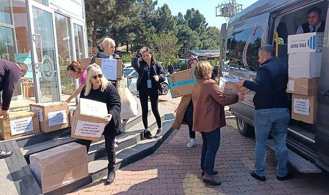 Zonguldak&#039;tan deprem bölgesine yüz güldürmeye gittiler