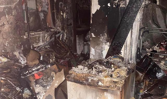 Alevlerin arasında feci şekilde hayatını kaybetti