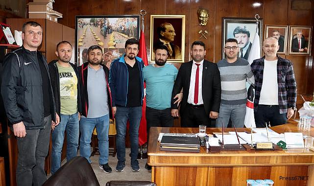 Arslanbuğa’ya madencilerden teşekkür ziyareti