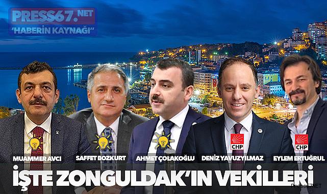 İşte Zonguldak'ın yeni milletvekilleri!