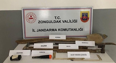 Jandarma kaçak kazı yapanlara geçit vermedi!