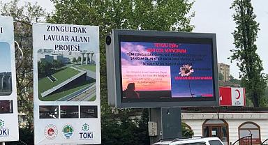 Öyle bir şey yazdı ki bütün şehir gördü!