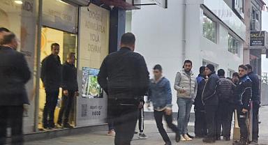 Zabıtayayla esnaf tartıştı!
