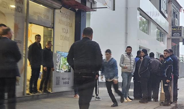 Zabıtayayla esnaf tartıştı!