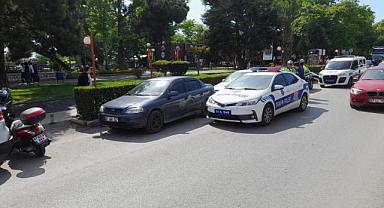Aracından inmek için kapıyı açınca olanlar oldu!