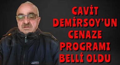Cavit Demirsoy’un cenaze programı belli oldu