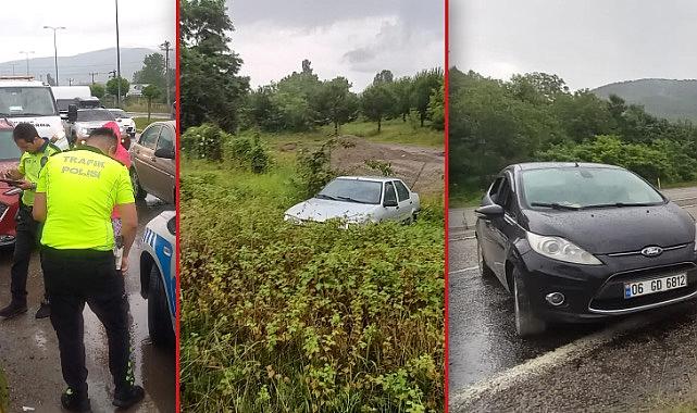 Aynı yolda 3 ayrı kaza meydana geldi!