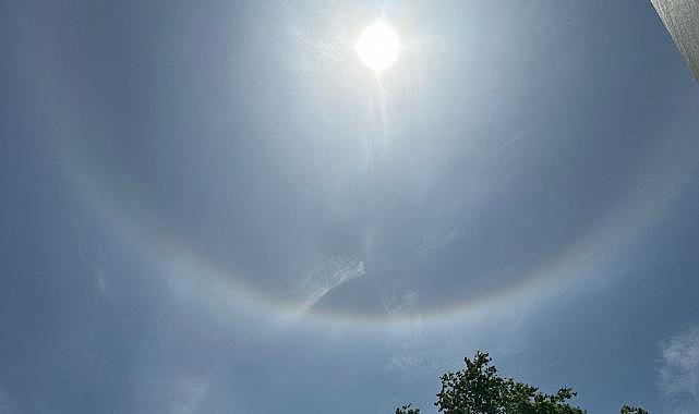 Güneş halesini gören telefona sarıldı!