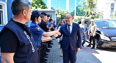 Jandarma ve polisin bayramını kutladılar