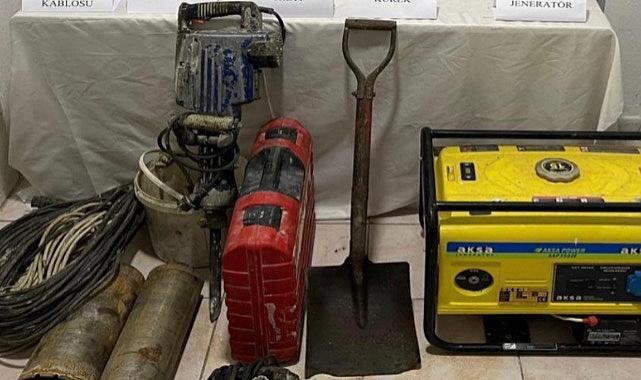 Kaçak kazı yapan 7 kişi yakalandı