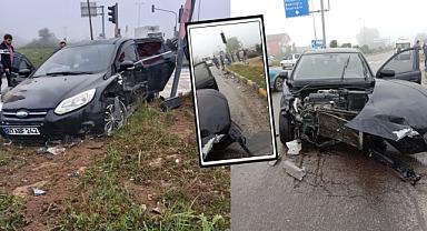 Kavşakta çarpıştılar: 1'i ağır 6 yaralı