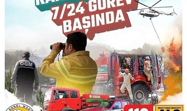 Orman yangınları için teyakkuza geçtiler!