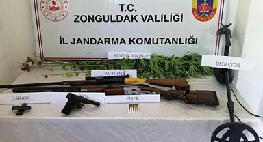 Çaycuma'da jandarmadan iki ayrı adrese operasyon!