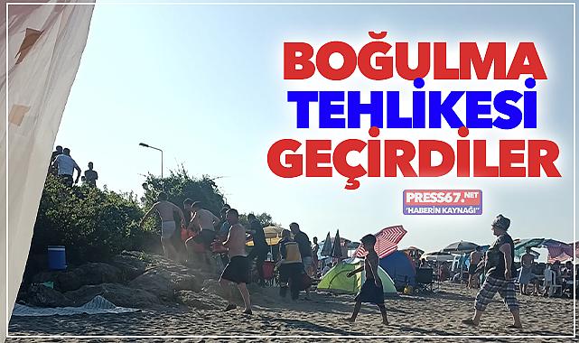 Denizde korku dolu anlar!