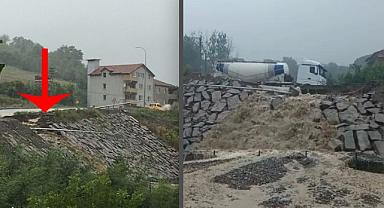Direkler yıkıldı, istinat duvarı çöktü!