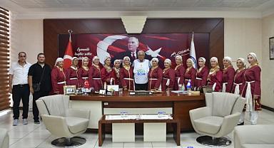 Halk dansları ekiplerinden Başkan Posbıyık'a ziyaert