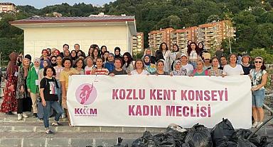 Kozlu sahilinde çevre etkinliği