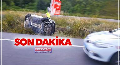 Otomobil takla attı: 2 yaralı