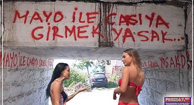 Tatil köyünde duvar yazılı karar;