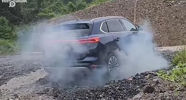 Zorlu Zonguldak yollarında Togg testi