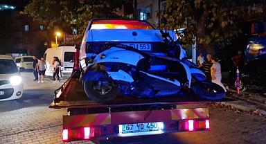 Alkollü sürücü polise saldırdı.. Kazada 2 kişi yaralandı